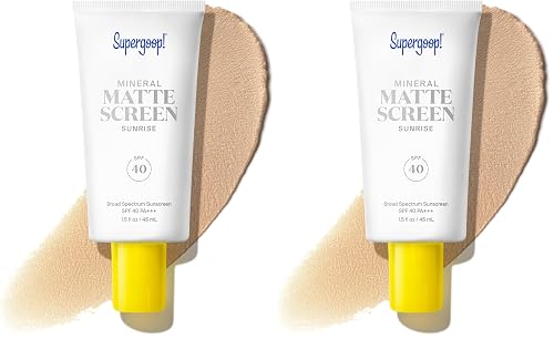 SUPERGOOP! MINERAL MATTESCREEN SPF 40 OIL-FREE SUNSCREEN MATTIFIES, MINIMIZES PORES, WATER RESISTANT