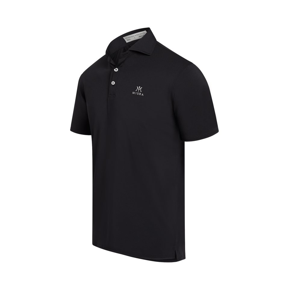 MIURA PERFORMANCE POLO  BLACK