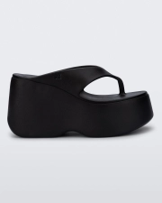 MELISSA FREE THONG WEDGE BLACK
