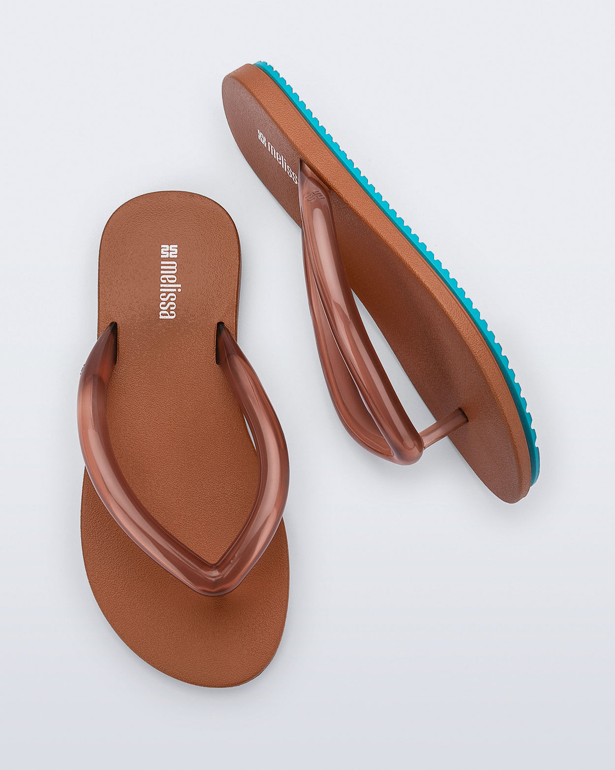 MELISSA FLIP FLOP AIRFLOW  BROWN/BLUE