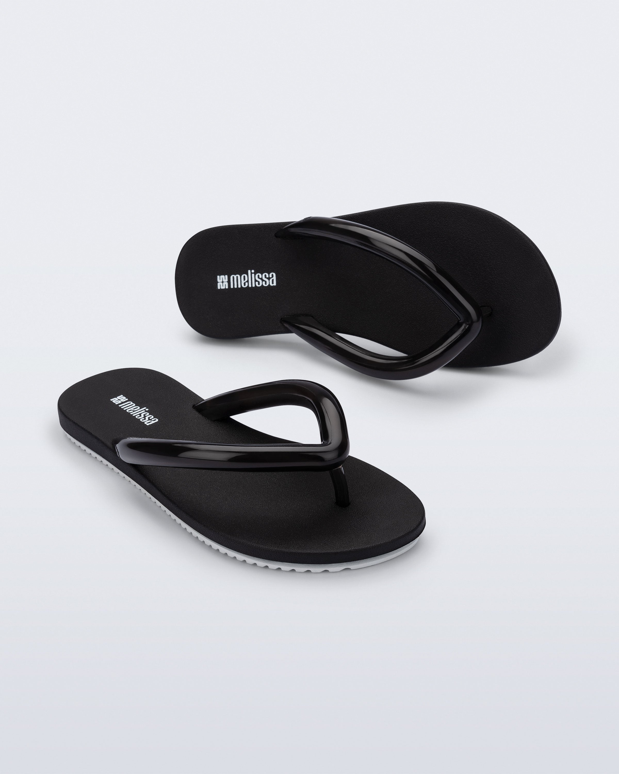 MELISSA FLIP FLOP AIRFLOW  BLACK/WHITE