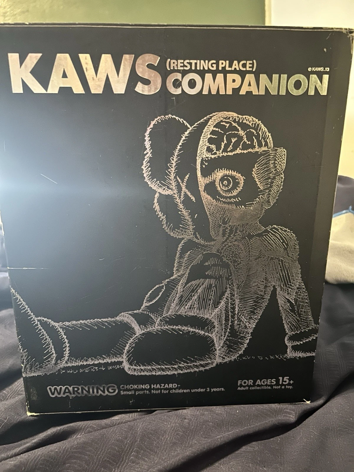 KAWS COMPANION FELLOWS VINYL LIMITED EDITION BLUE PINK BLACK 3 PIECE INHAND