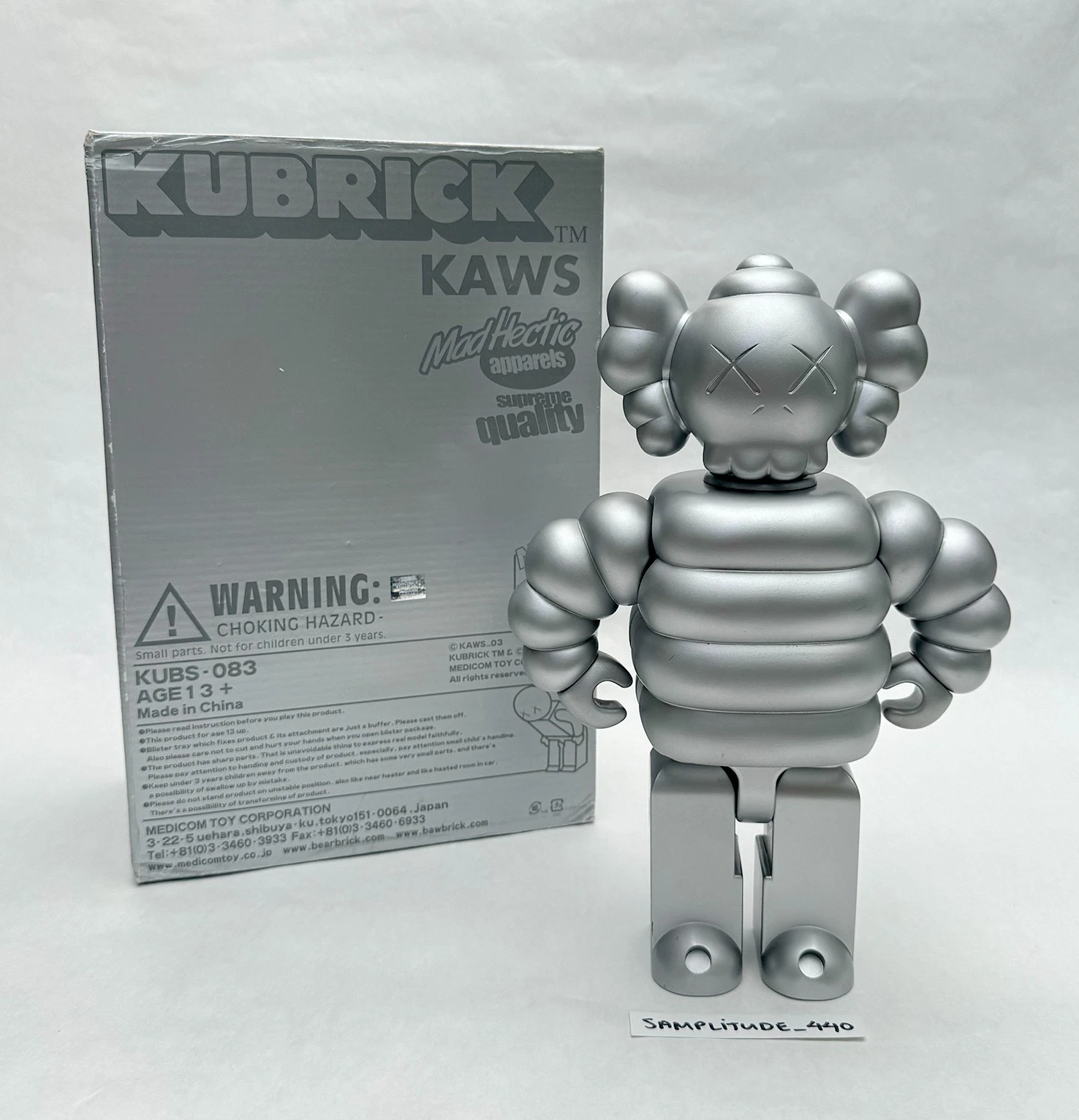 KAWS MAD HECTIC 400% CHUM KUBRICK BEARBRICK MEDICOM TOY ART 2003 BE@RBRICK