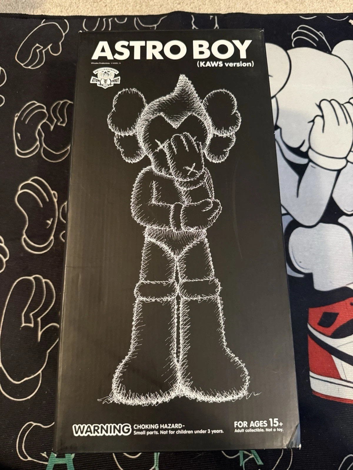 KAWS ASTRO BOY GREY VINYL FIGURE