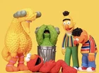 KAWS SESAME STREET VINYL ART TOY FIGURES SET BIG BIRD ELMO OSCAR BERT ERNIE
