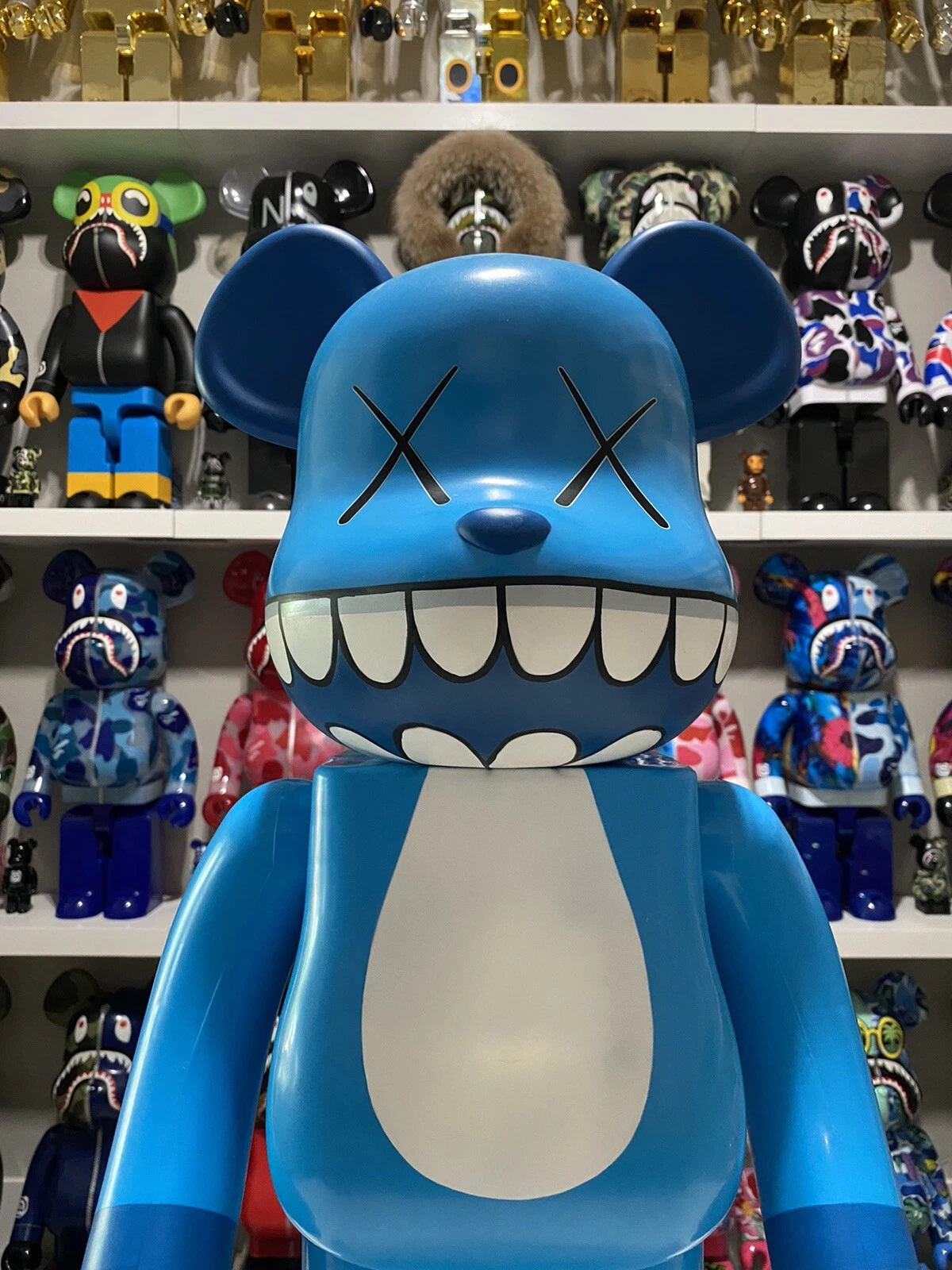 KAWS 1000% CHOMPER BEARBRICK BLUE 2003 BE@RBRICK