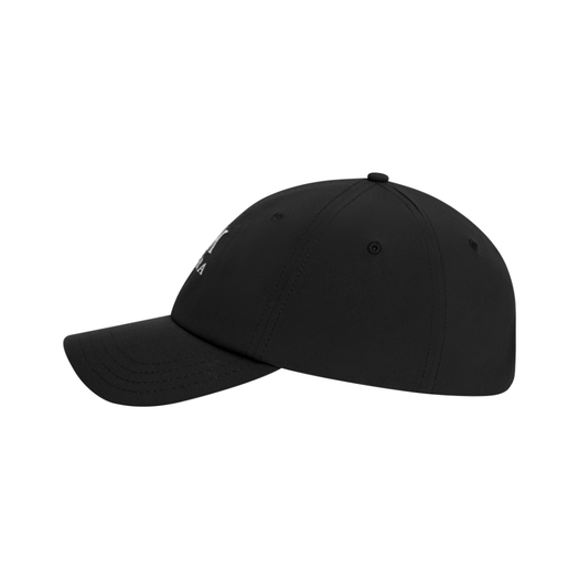 MIURA STACKED M LOGO DAD HAT  BLACK