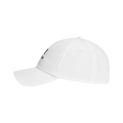 MIURA STACKED M LOGO DAD HAT  WHITE