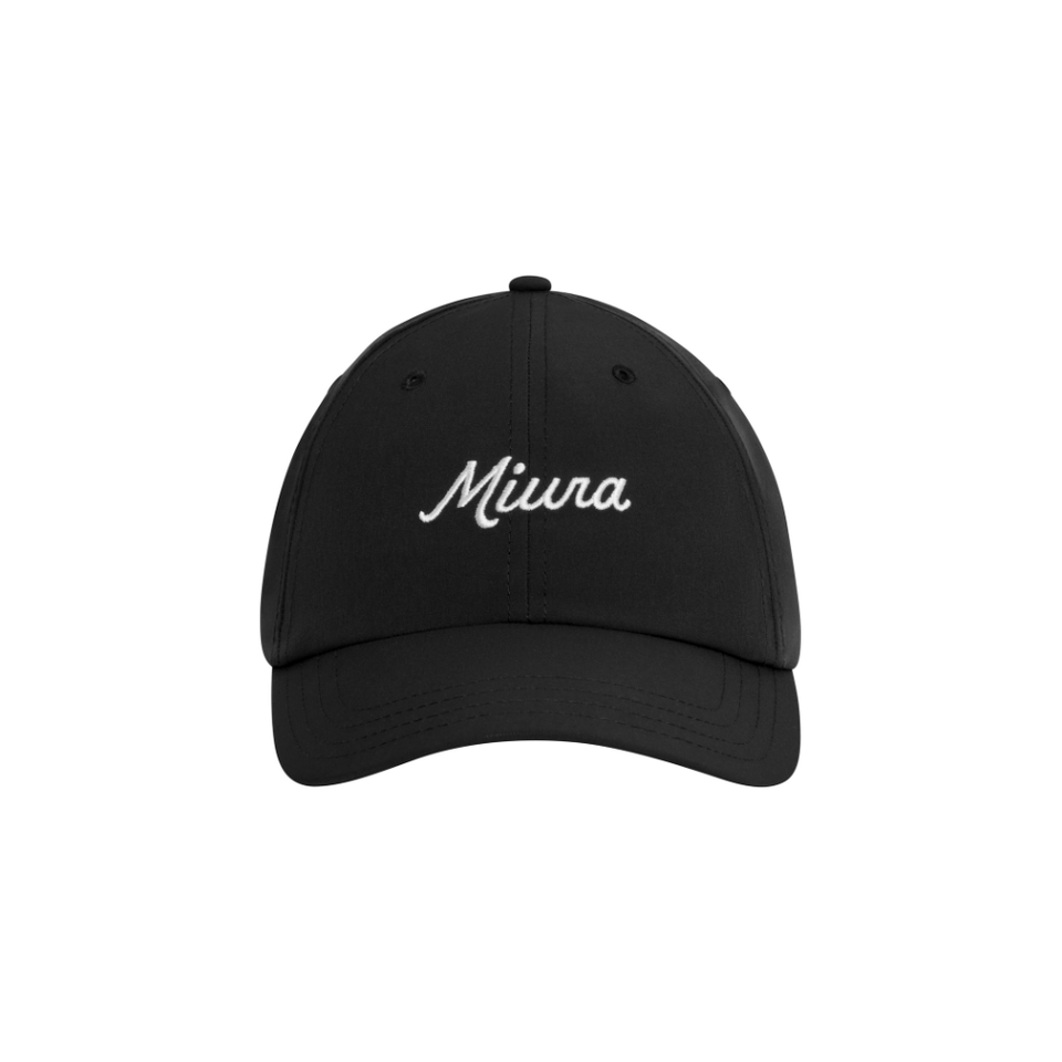 MIURA MODERN SCRIPT DAD HAT  BLACK