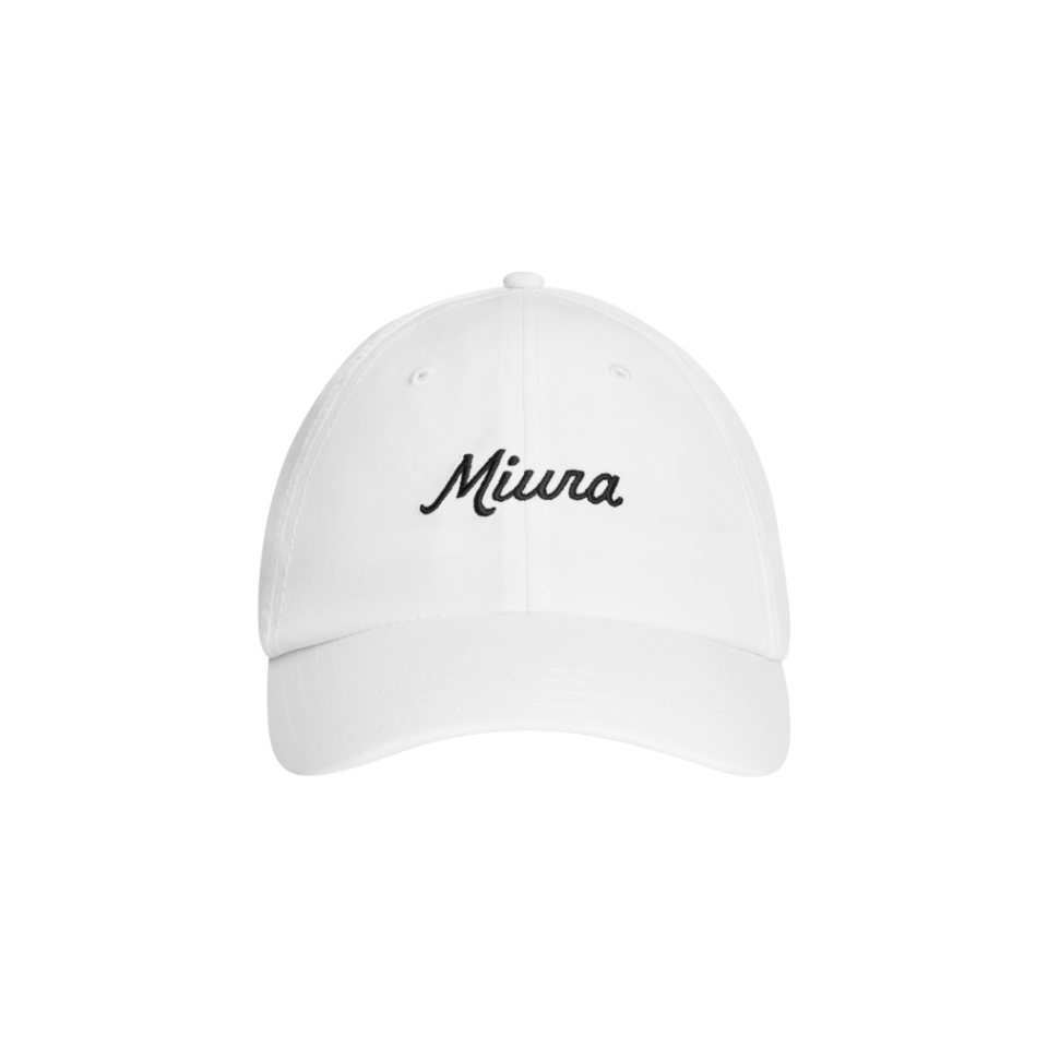 MIURA MODERN SCRIPT DAD HAT WHITE