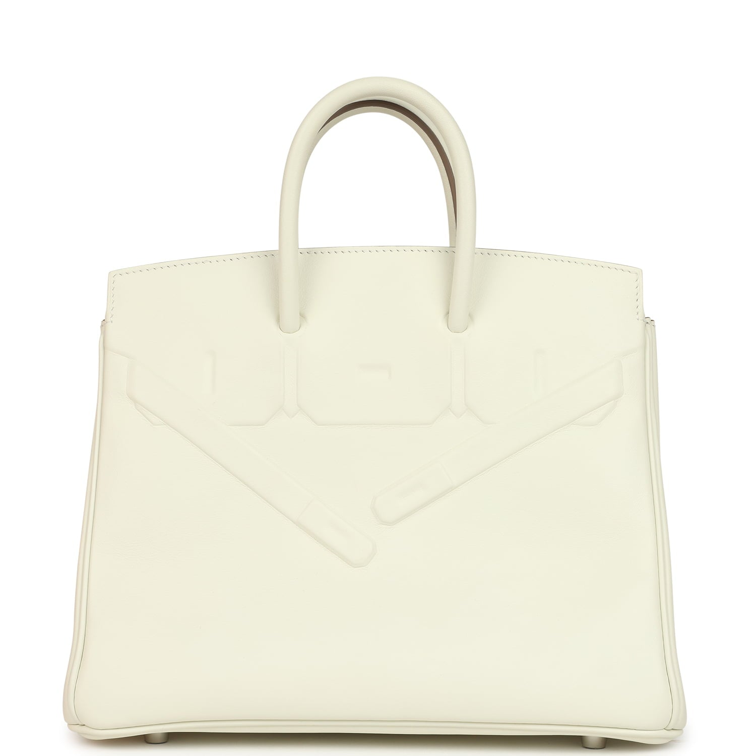 HERMèS BIRKIN SHADOW 25 MUSHROOM SWIFT PALLADIUM HARDWARE