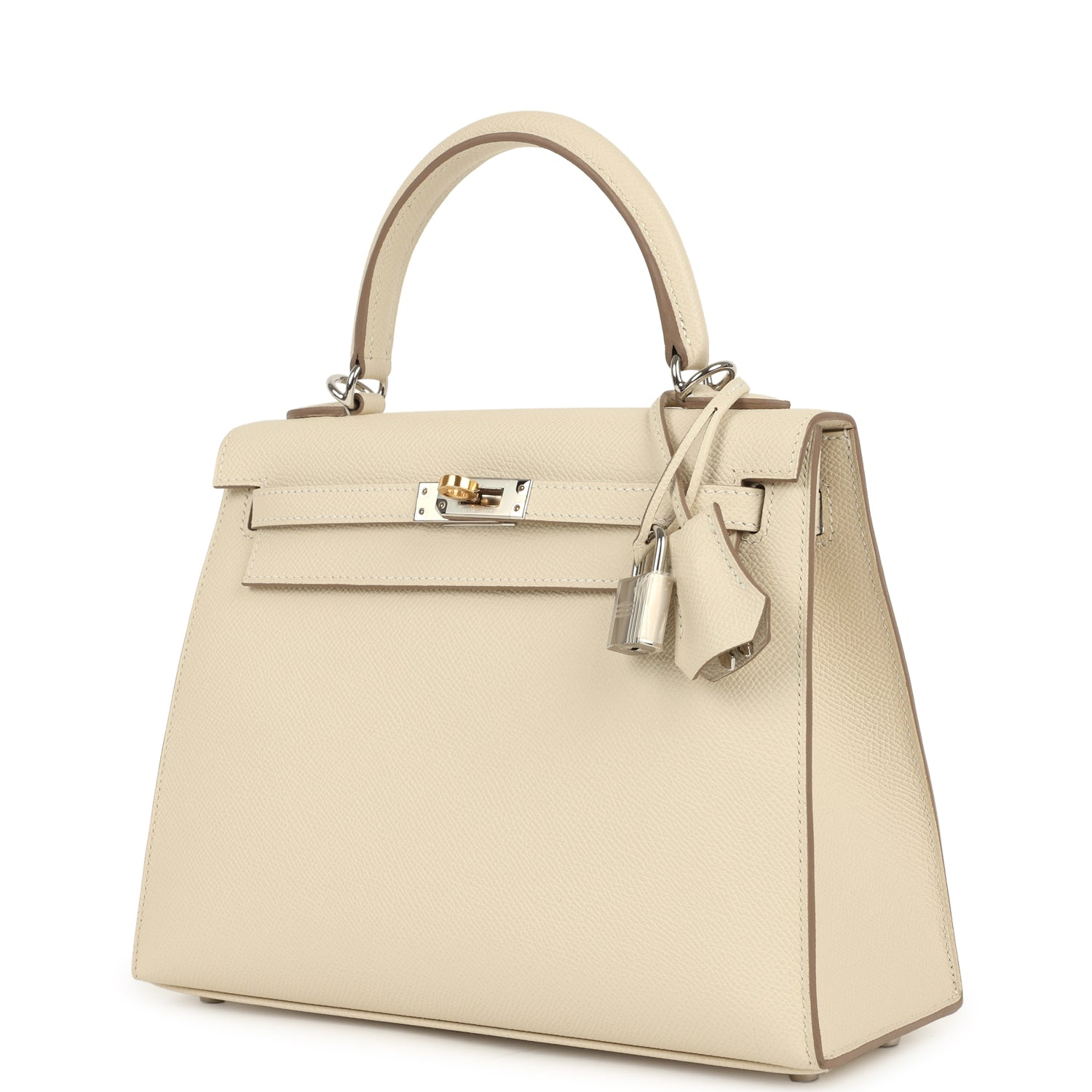 HERMèS KELLY SELLIER 25 CRAIE EPSOM ELECTRUM HARDWARE