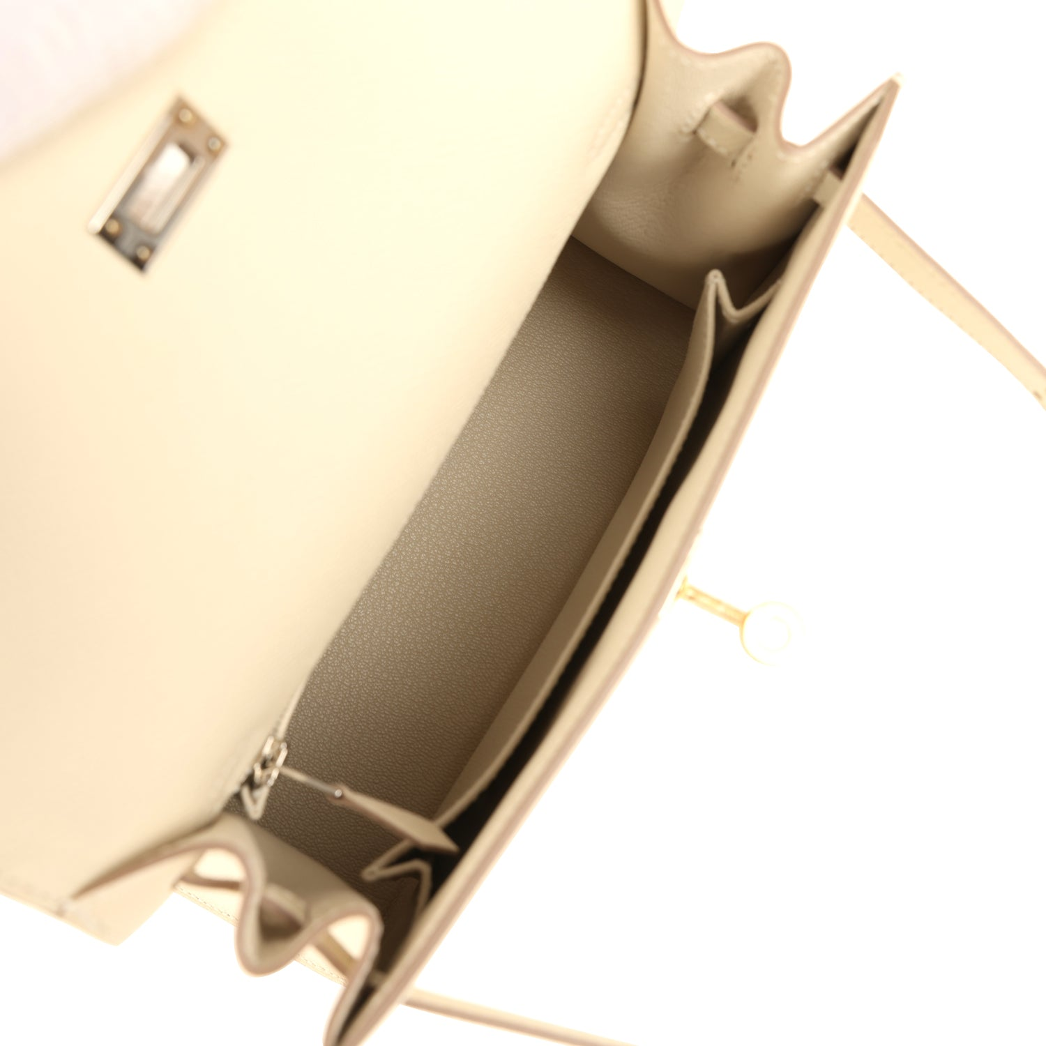HERMèS KELLY SELLIER 25 CRAIE EPSOM ELECTRUM HARDWARE