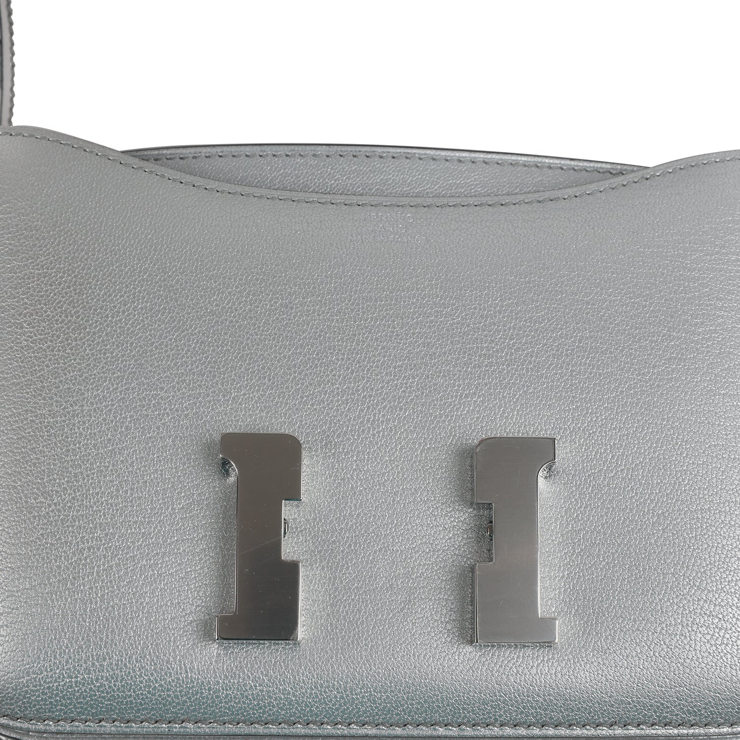 HERMèS CONSTANCE 18 ARGENT CHEVRE CHAMKILIGHT PALLADIUM HARDWARE