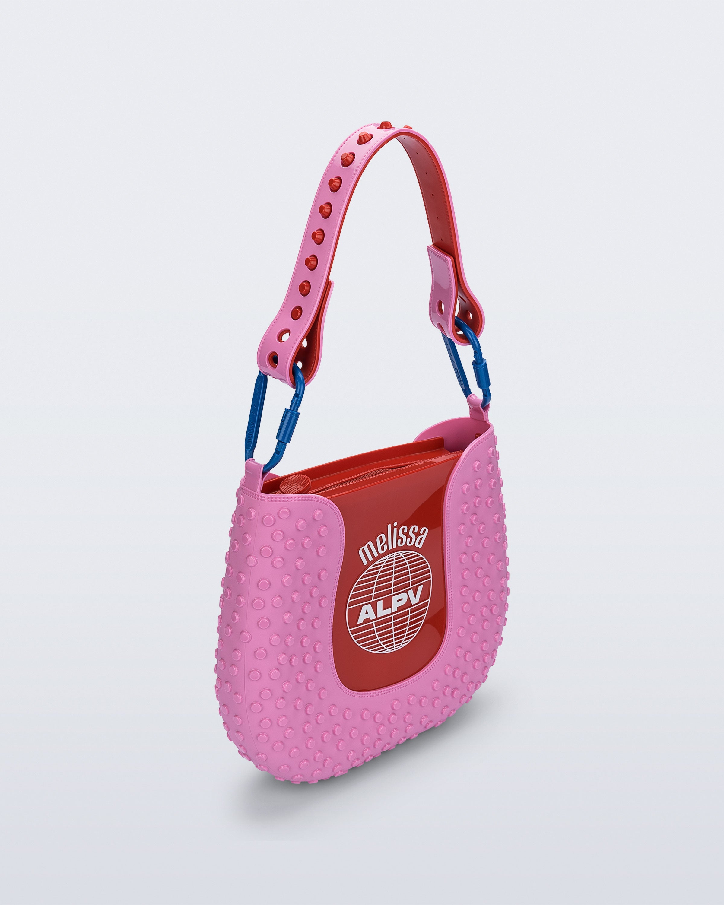 MELISSA + ALEXANDRE PAVAO NINA BAG  PINK/RED