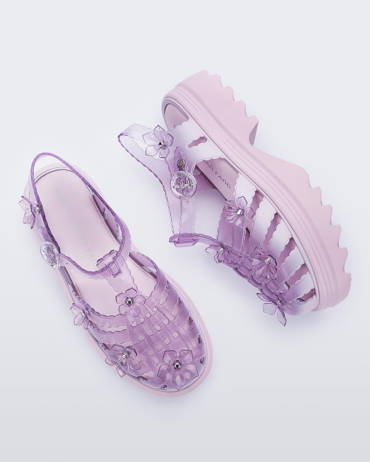 MELISSA + SUSAN FANG POSSESSION PLATFORM SAKURA  TRANSPARENT PINK