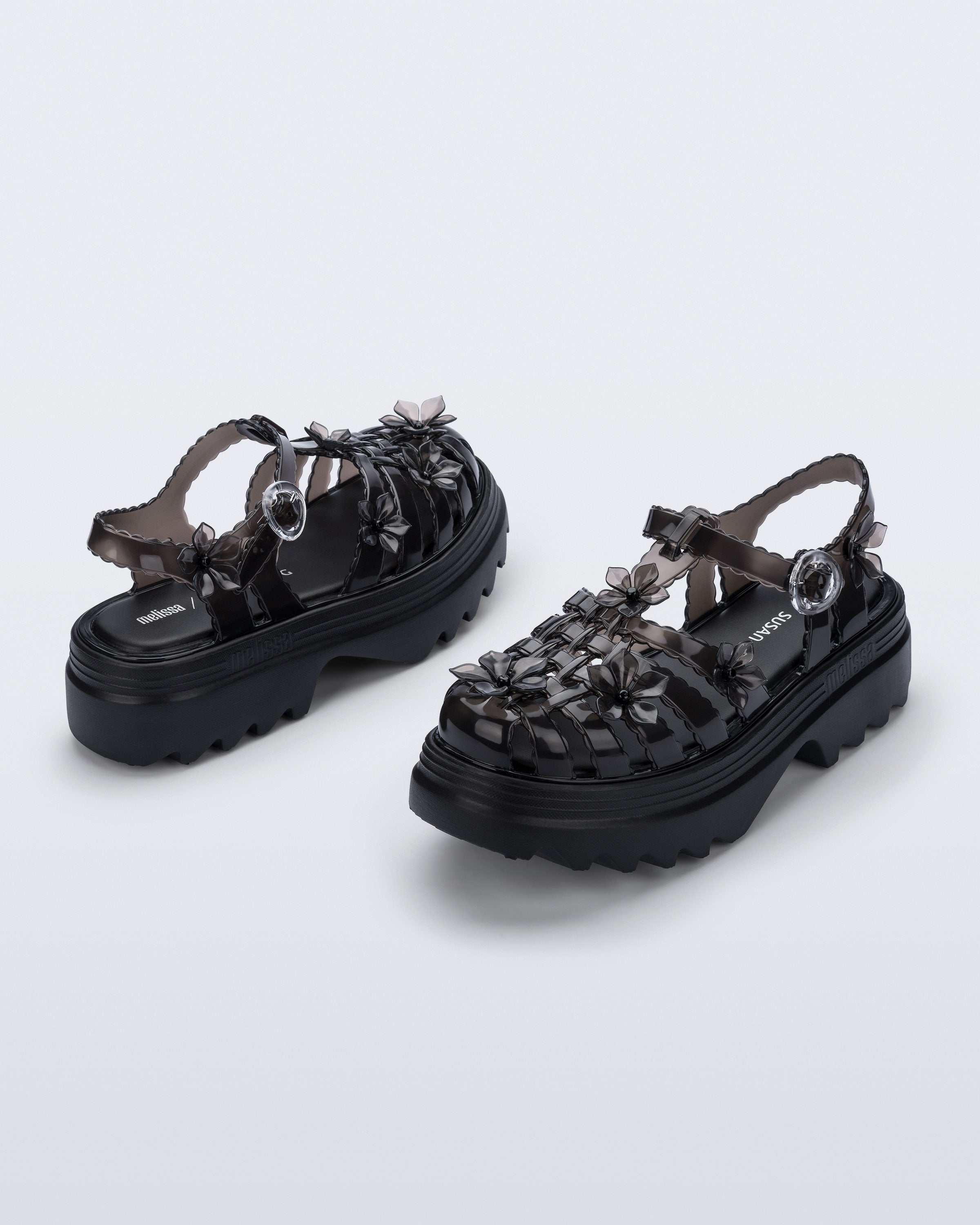 MELISSA + SUSAN FANG POSSESSION PLATFORM SAKURA  CLEAR BLACK