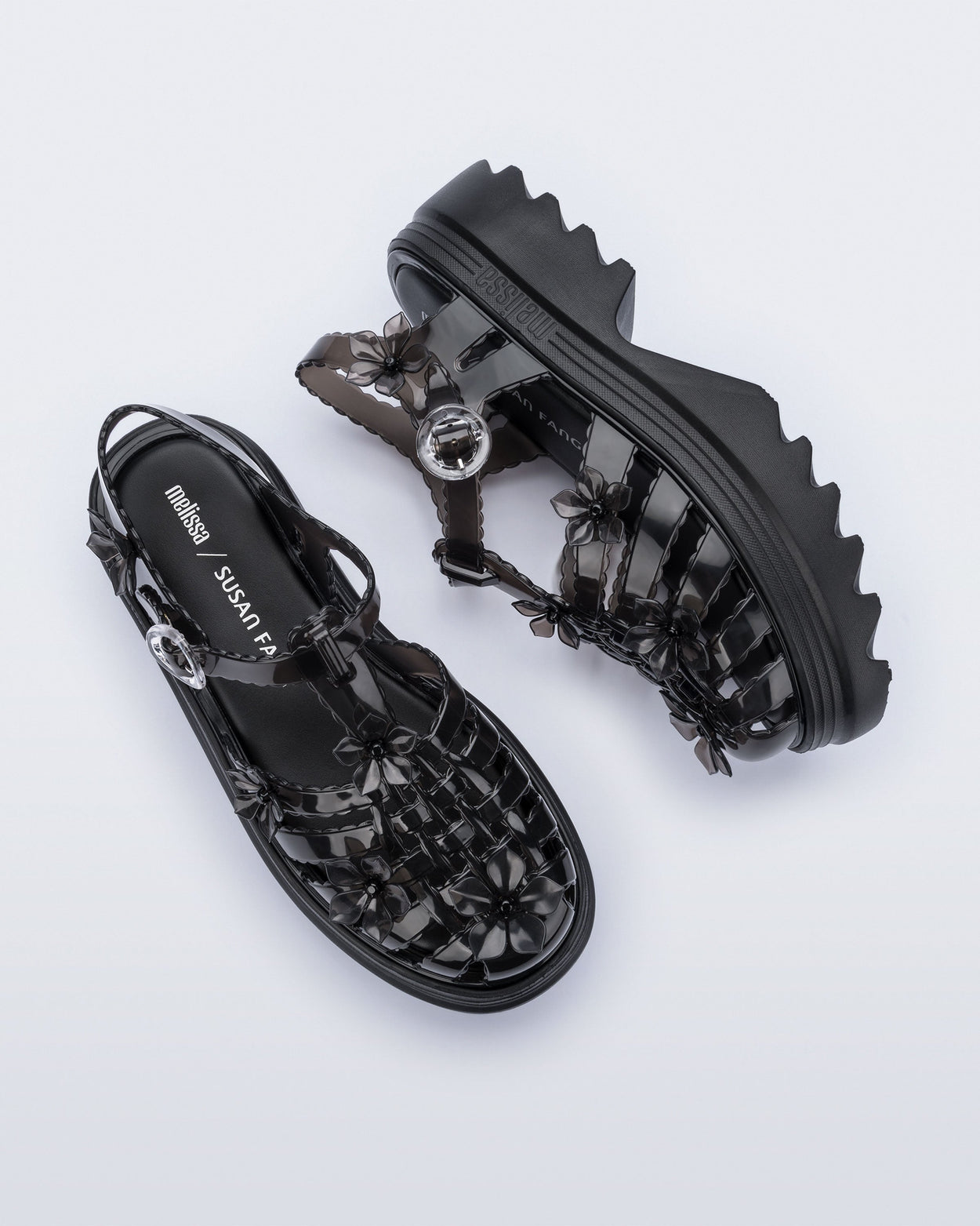 MELISSA + SUSAN FANG POSSESSION PLATFORM SAKURA  CLEAR BLACK