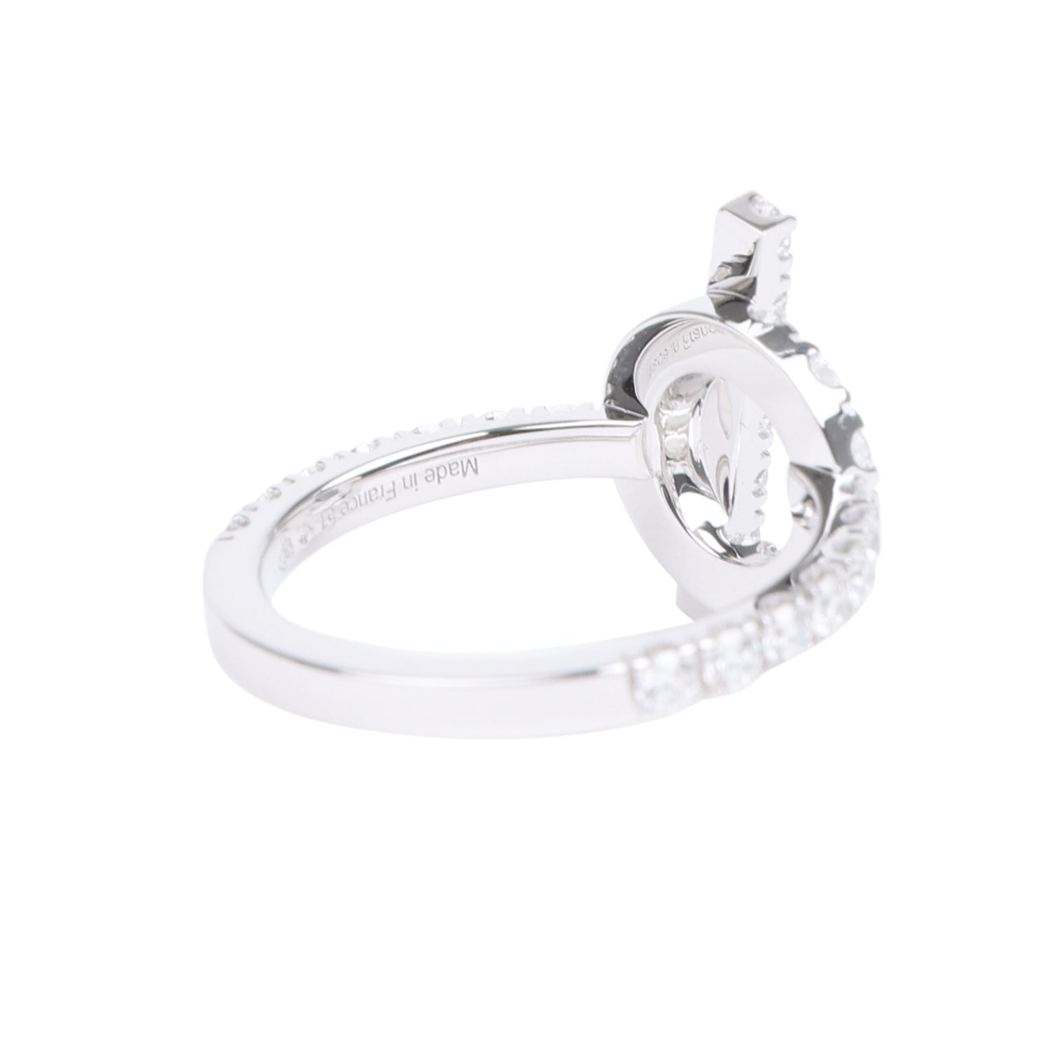 HERMèS FINESSE RING DIAMONDS AND 18K WHITE GOLD