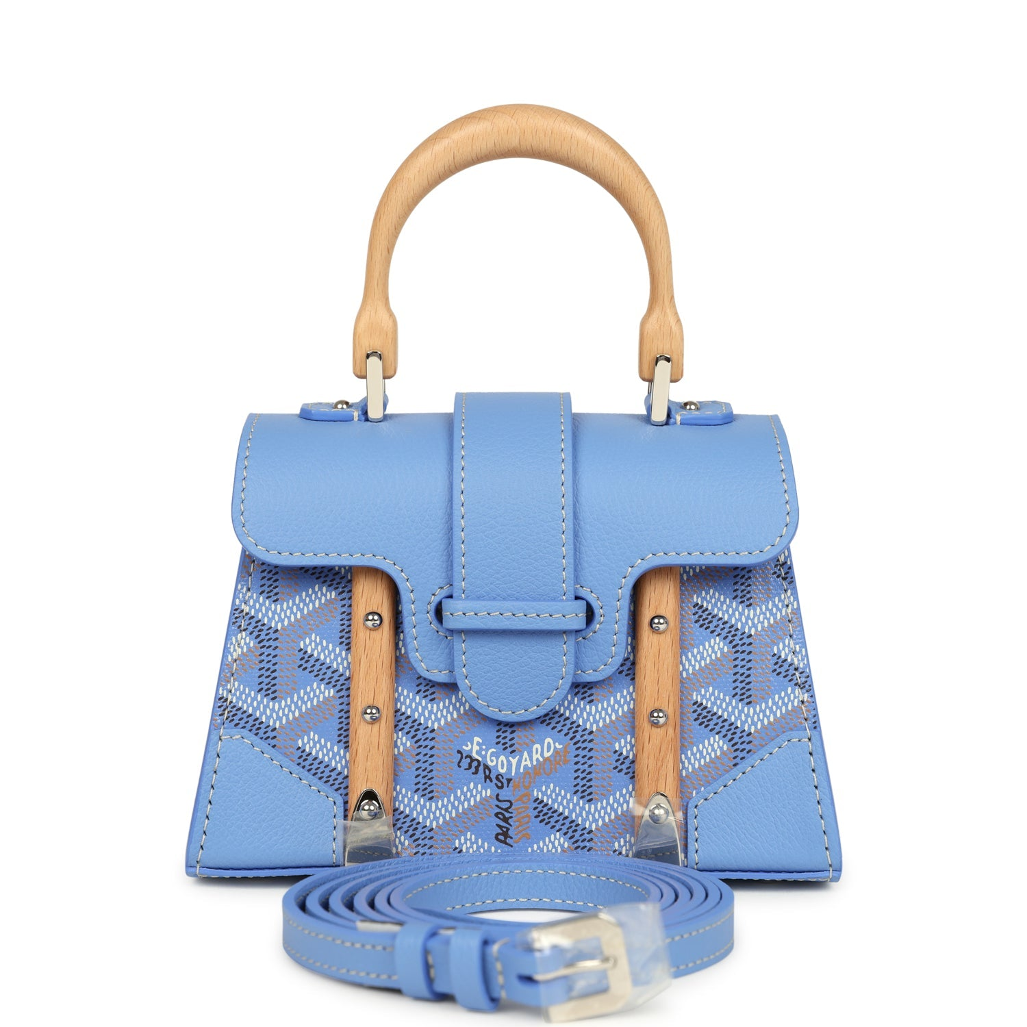 GOYARD GOYARDINE CANVAS IRIS SAIGON STRUCTURE NANO PALLADIUM HARDWARE