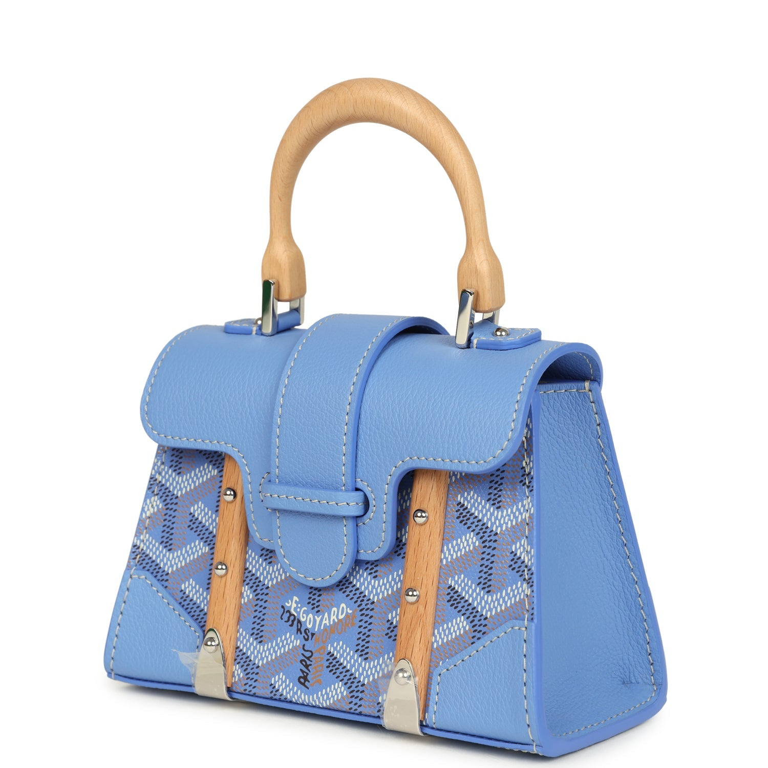 GOYARD GOYARDINE CANVAS IRIS SAIGON STRUCTURE NANO PALLADIUM HARDWARE