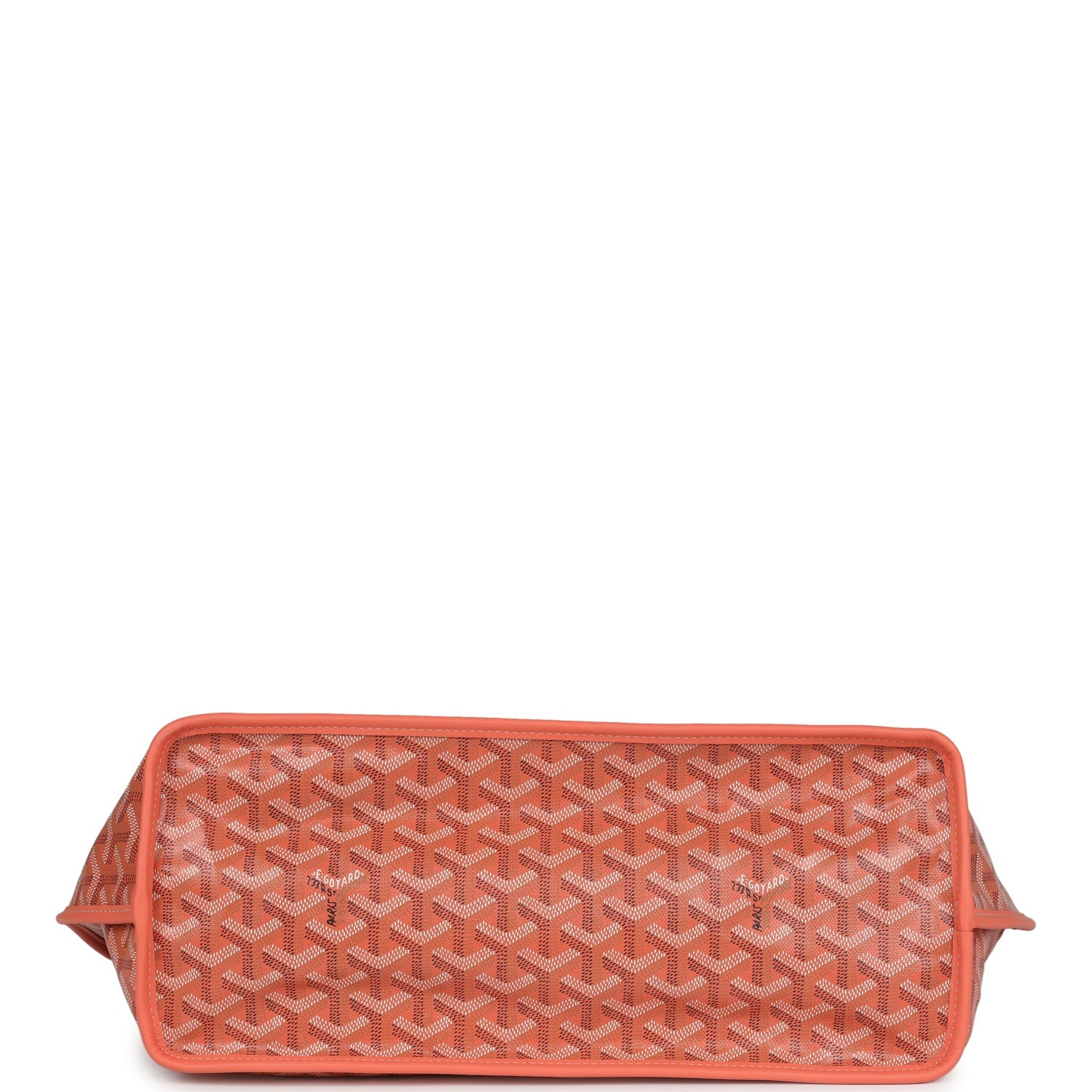 GOYARD GOYARDINE CORAL ANJOU PM EMBROIDERED SEAHORSE BAG PALLADIUM HARDWARE