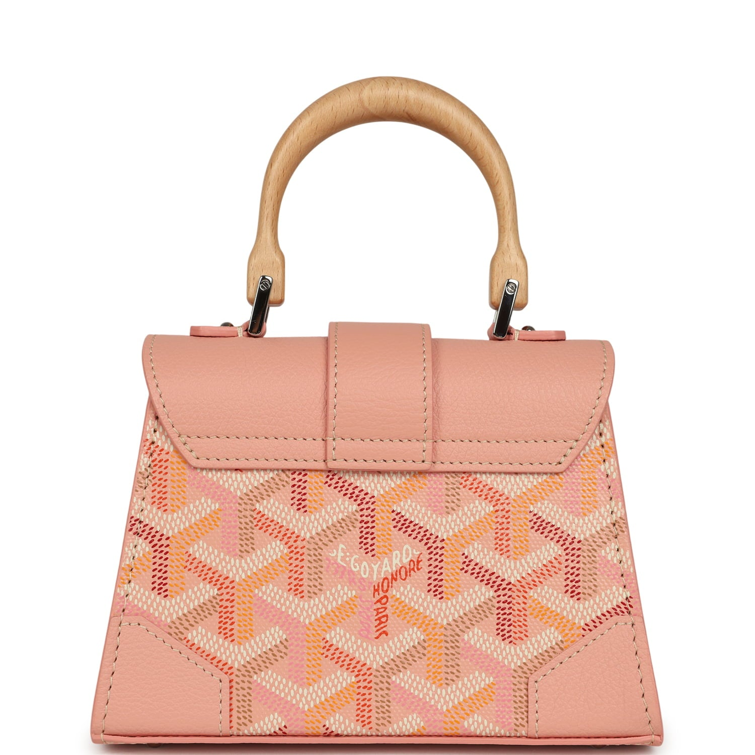 GOYARD GOYARDINE CANVAS POWDER PINK SAIGON STRUCTURE NANO PALLADIUM HARDWARE
