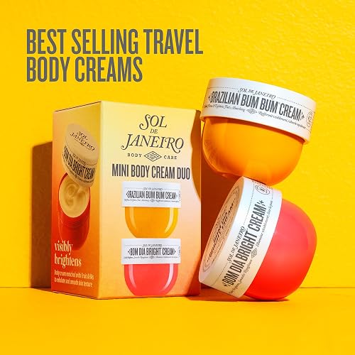 SOL DE JANEIRO MINI BODY CREAM DUO BRAZILIAN BUM BUM BOM DIA BRIGHTENING CREAM SET