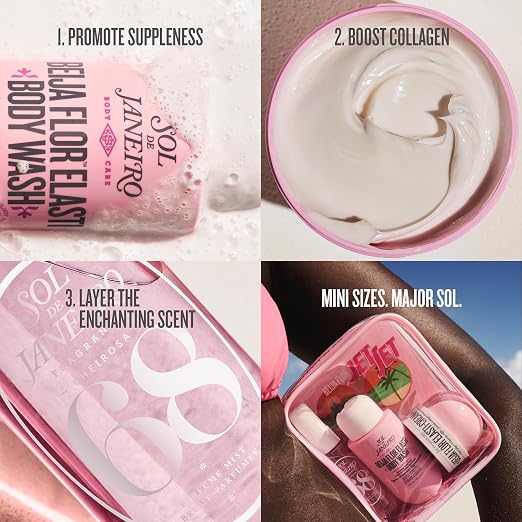 SOL DE JANEIRO JET SET TRAVEL SHOWER KIT 40 VALUE BEAUTY ESSENTIALS FOR ON-THE-GO