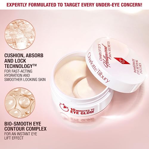 CHARLOTTE TILBURY HOLLYWOOD SKIN SECRETS HYDRATING UNDER EYE PATCHES FOR DARK CIRCLES