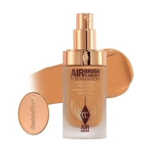 CHARLOTTE TILBURY AIRBRUSH FLAWLESS MATTE FOUNDATION FULL COVERAGE, WATERPROOF, PORE-BLURRING