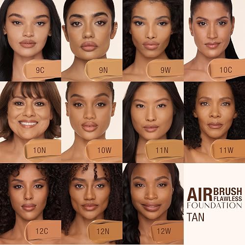 CHARLOTTE TILBURY AIRBRUSH FLAWLESS MATTE FOUNDATION FULL COVERAGE, WATERPROOF, PORE-BLURRING
