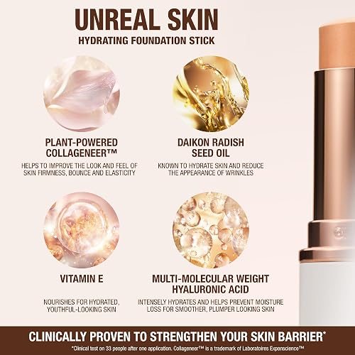 CHARLOTTE TILBURY UNREAL SKIN TINT SHEER GLOW HYDRATING FOUNDATION STICK - LIGHTWEIGHT CREAM