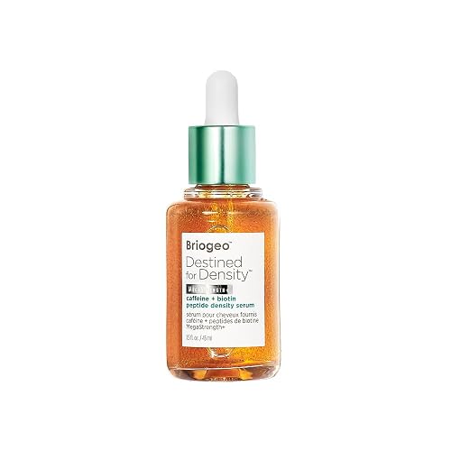 BRIOGEO DESTINED FOR DENSITY SERUM WITH CAFFEINE BIOTIN THICKENS FINE, THINNING HAIR, VEGAN