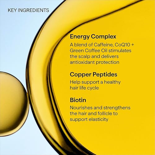 BRIOGEO DESTINED FOR DENSITY SERUM WITH CAFFEINE BIOTIN THICKENS FINE, THINNING HAIR, VEGAN