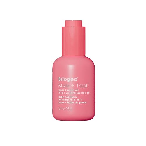 BRIOGEO 4-IN-1 WEIGHTLESS HAIR OIL SILICONE-FREE HEAT PROTECTANT, FRIZZ CONTROL SHINE, 1.5 OZ