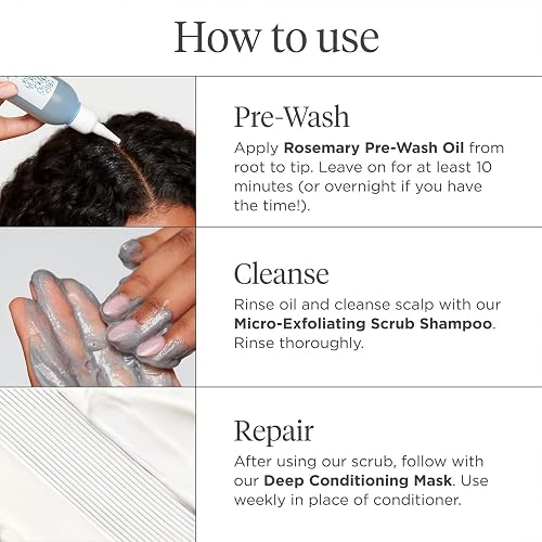 BRIOGEO HEALTHY HAIR HOLIDAY KIT DEEP CONDITIONING MASK, SCALP SCRUB ROSEMARY OIL, VEGAN