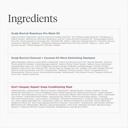 BRIOGEO HEALTHY HAIR HOLIDAY KIT DEEP CONDITIONING MASK, SCALP SCRUB ROSEMARY OIL, VEGAN