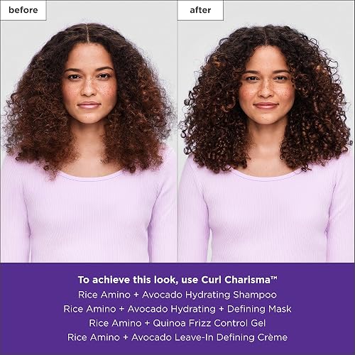 BRIOGEO CURL CHARISMA HYDRATING SHAMPOO WITH RICE AMINO AVOCADO FRIZZ CONTROL, SULFATE-FREE, VEGAN