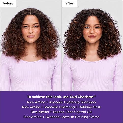 BRIOGEO CURL CHARISMA HYDRATING SHAMPOO WITH RICE AMINO AVOCADO FRIZZ CONTROL, SULFATE-FREE
