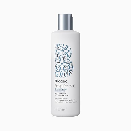 BRIOGEO SCALP REVIVAL ANTI-DANDRUFF SHAMPOO CONDITIONER BUNDLE, SULFATE-FREE, VEGAN 8.4OZ