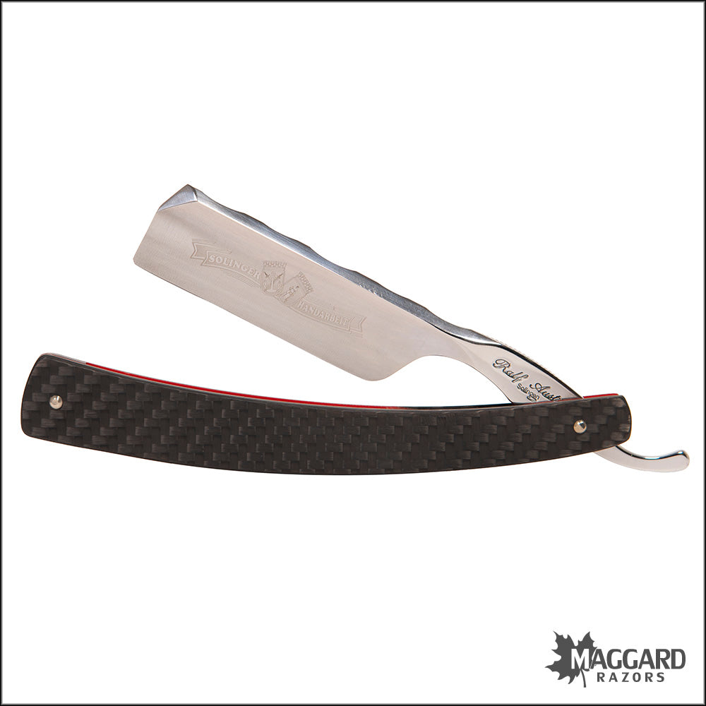 RALF AUST 123NCB-A-K-E - 6/8" SQUARE POINT, CARBON FIBER SCALES, PROFESSIONALLY HONED