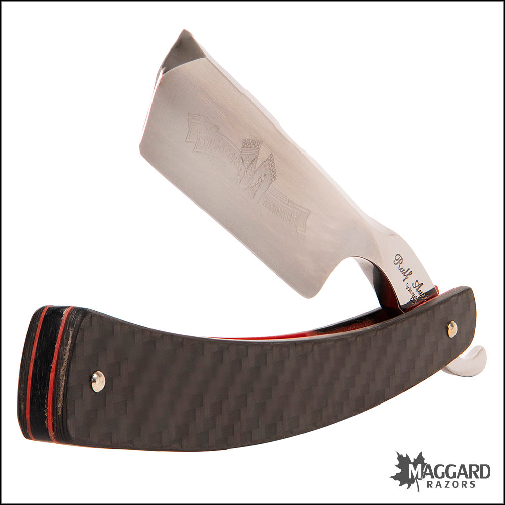 RALF AUST 123NCB-A-K-E - 6/8" SQUARE POINT, CARBON FIBER SCALES, PROFESSIONALLY HONED