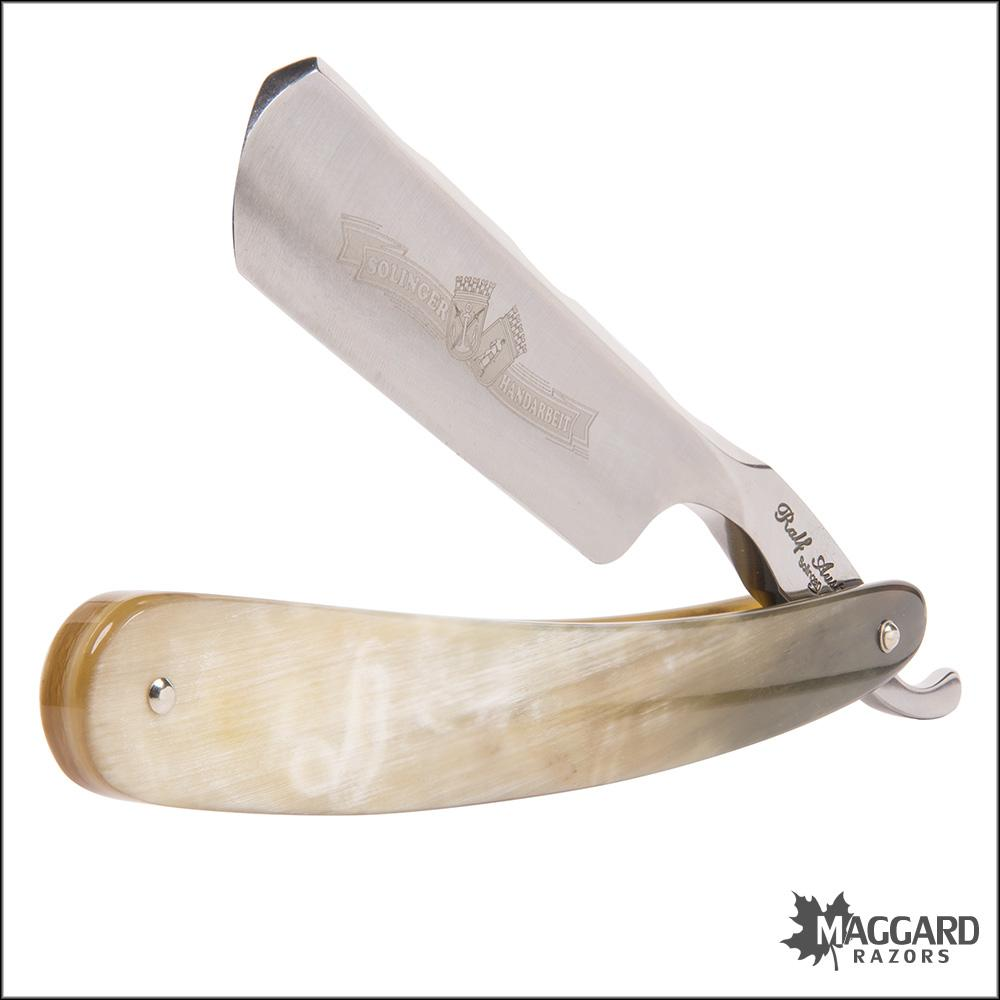 RALF AUST 123NPHH-KR - 6/8" ROUND POINT, HORN HANDLE, PROFESSIONALLY HONED