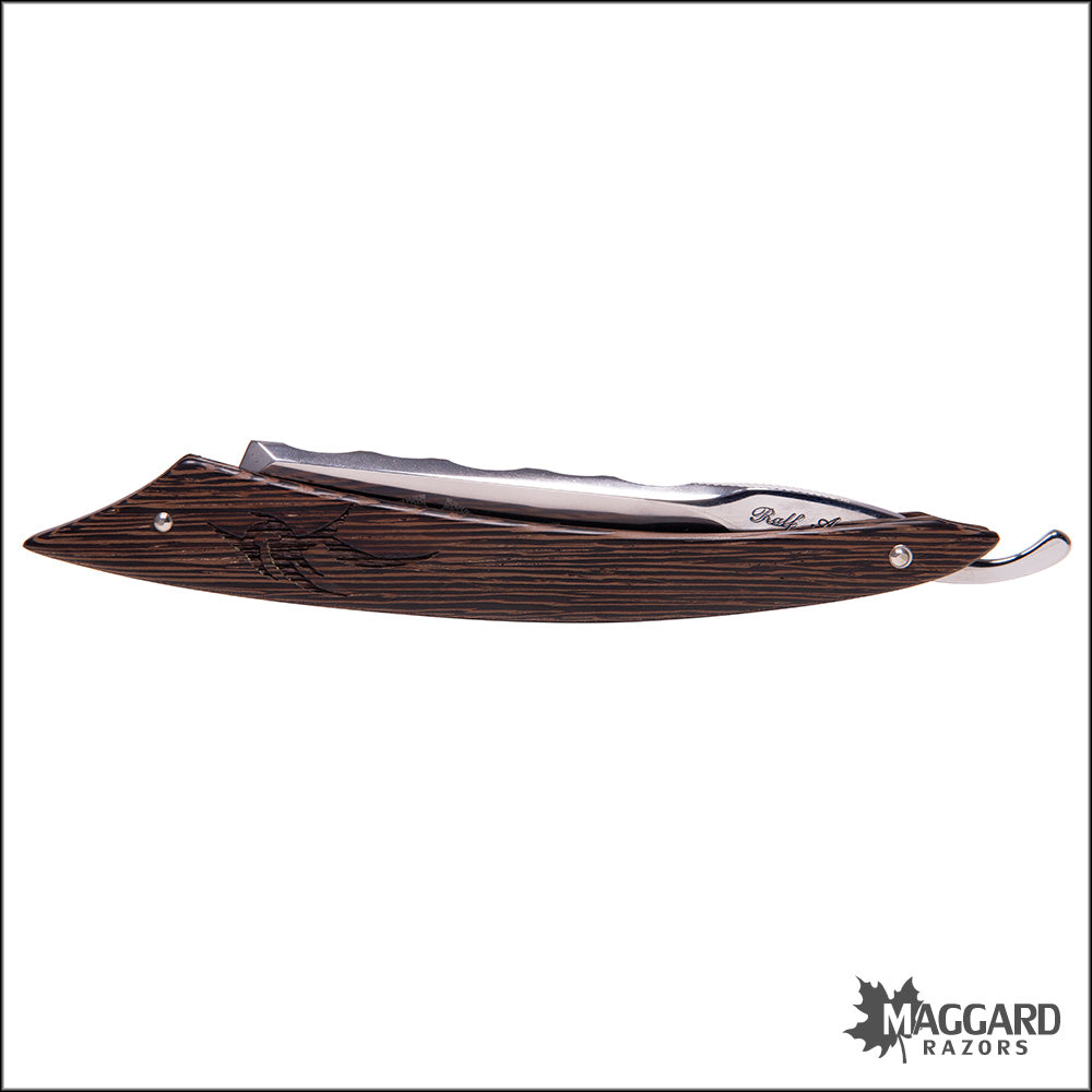 RALF AUST 123NPW-A-K-E - 6/8" AMERICAN POINT, WENGE HANDLE, PROFESSIONALLY HONED STRAIGHT RAZOR