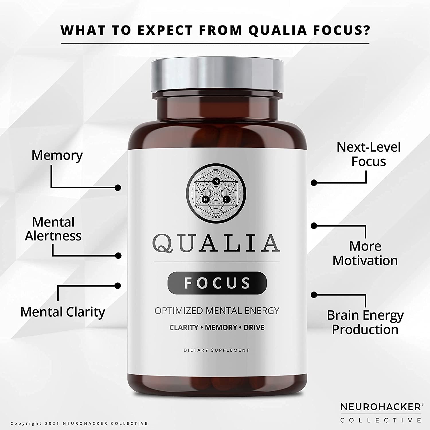 Qualia Focus Brain Booster Supplement - 40 Tablet-1