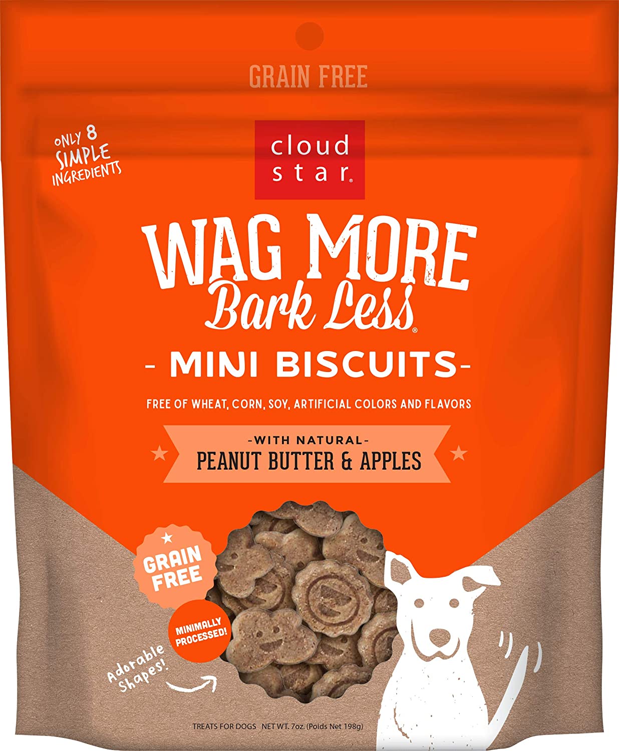 Wag More Bark Less Grain Free Mini Biscuits - 198 g-0