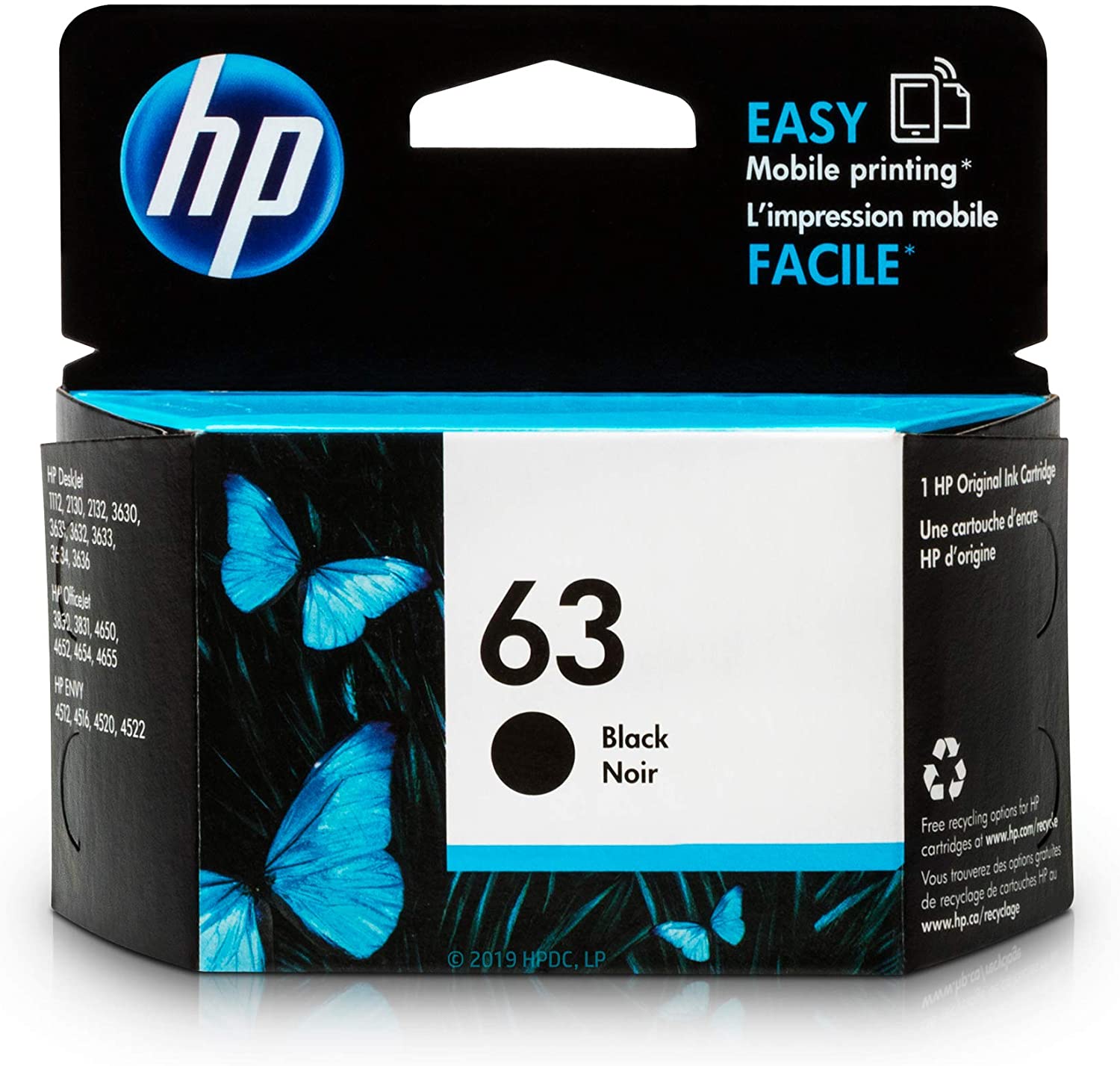 HP 63 Ink Kartuş Black - F6U62AN