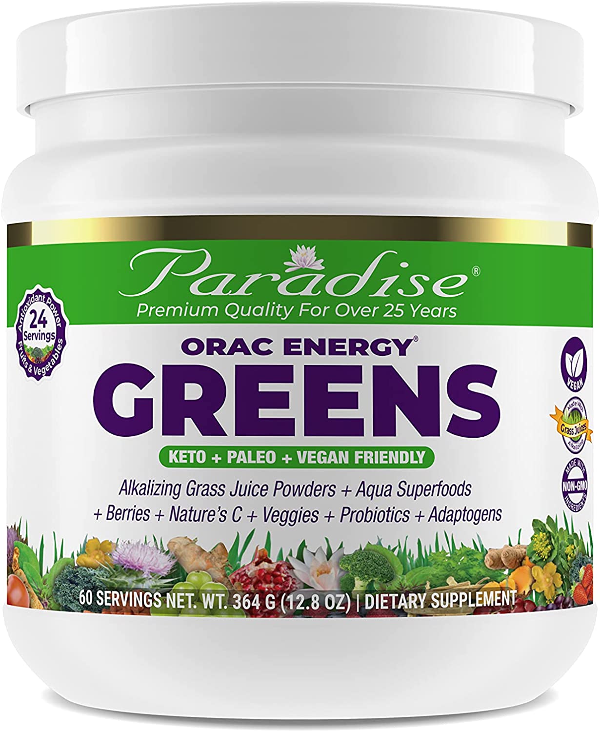 Paradise Herbs Orac Energy Greens - 60 Servings-3