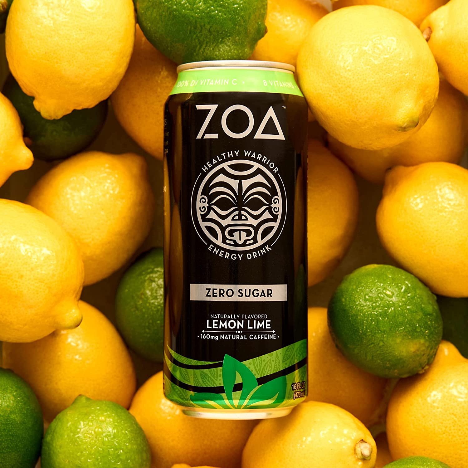 Zoa Zero Sugar Lemon Lime - 12 Pack-1